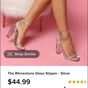 Rhinestone Glass slipper / Heels